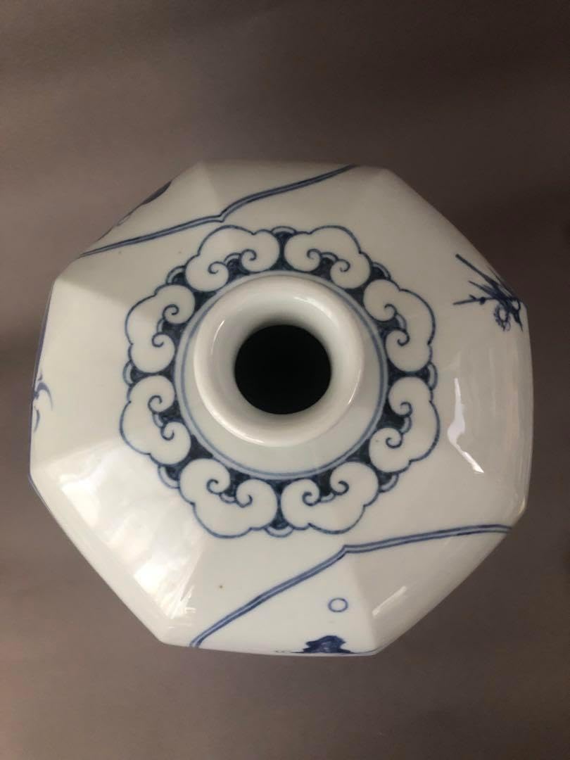 朝鮮陶器 染付青花雲堂手 壺 天地28.5cm 流】朝鮮古陶磁